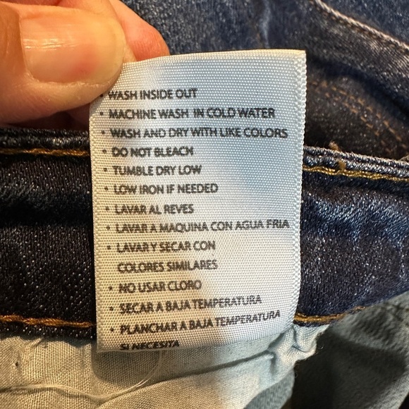 KANCAN STYLE #KC50500 BLUE DISTRESSED DENIM jeans, sz 9 28 stretch - Picture 5 of 5